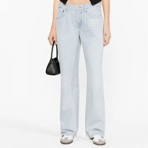 Agolde. Organic Cotton Fusion high-waist wide-leg jeans.